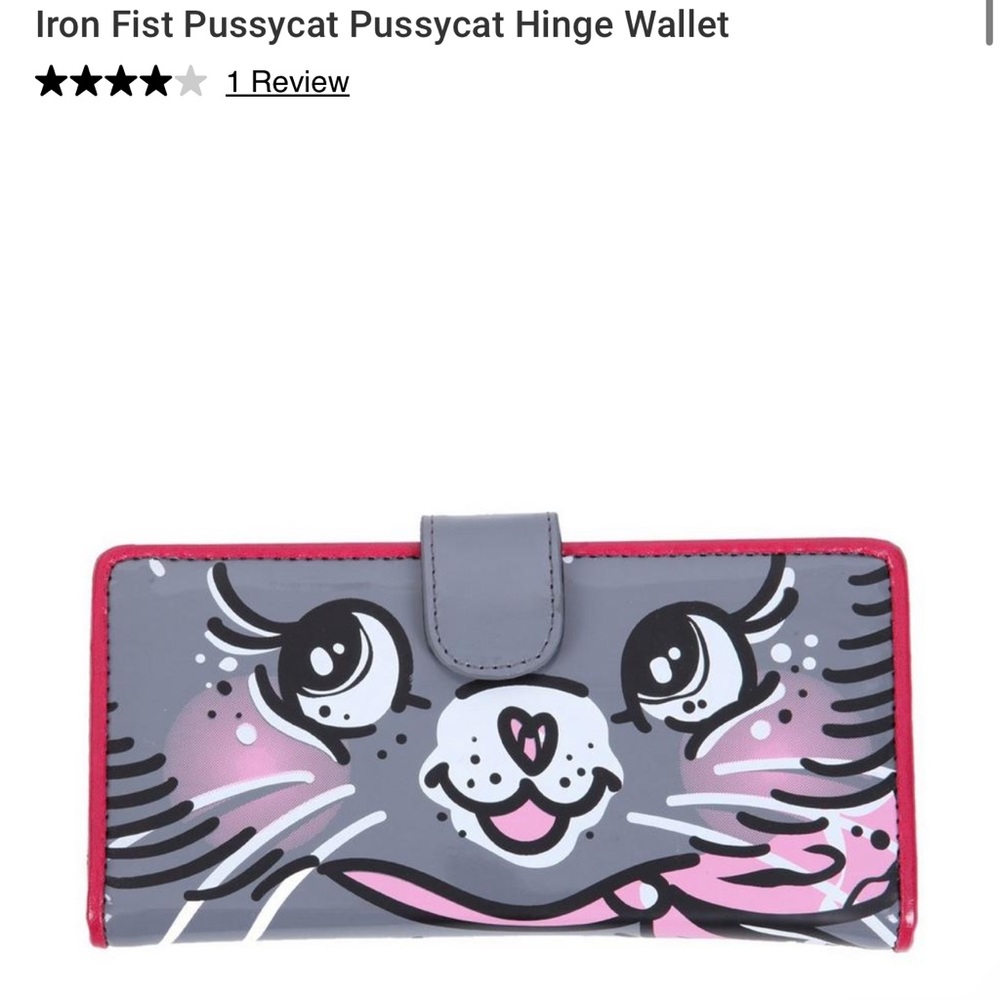 Iron fist Pussycat hinge wallet NWOT